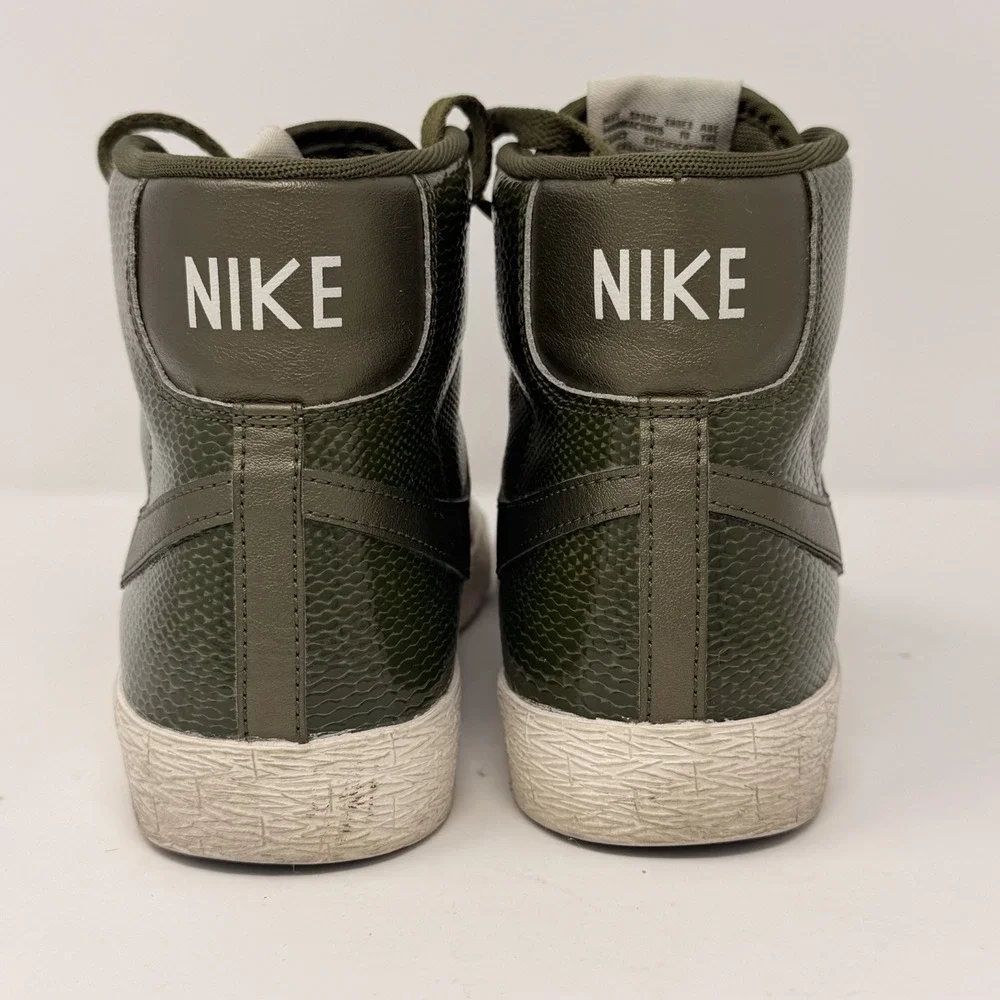Nike Blazer Mid Leather Premium Snake Women's‎ US 8.5 Olive Green 685225-300